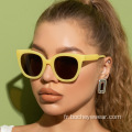 Tendance européenne et américaine Lunettes de soleil pour femmes visage rond simple Lunettes de soleil pour hommes net rouge rue tir ins lunettes de soleil vent s2